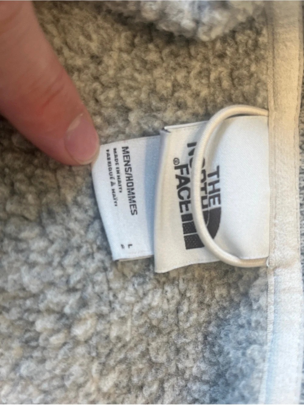 The North Face Men’s Heather Gray Zip-Up Fleece Vest